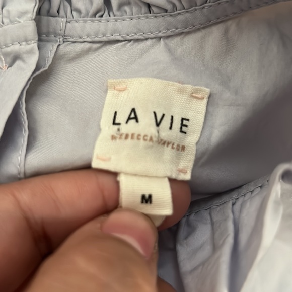 Rebecca Taylor - Poplin Ruffle Top Parma Violet - Picture 4 of 4